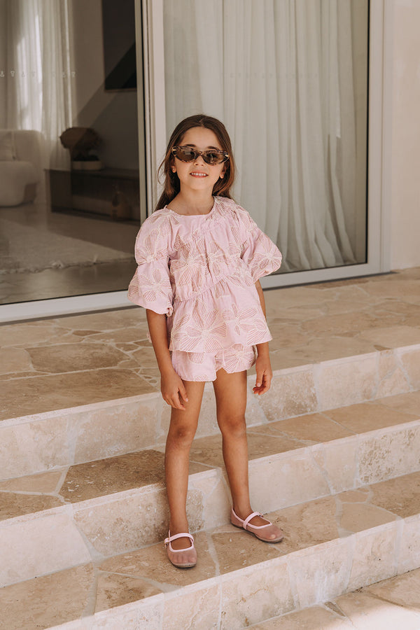 Kid's Bloom Pink Bikkie Mini Top