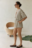 Juniper Playsuit - Brown Stripe