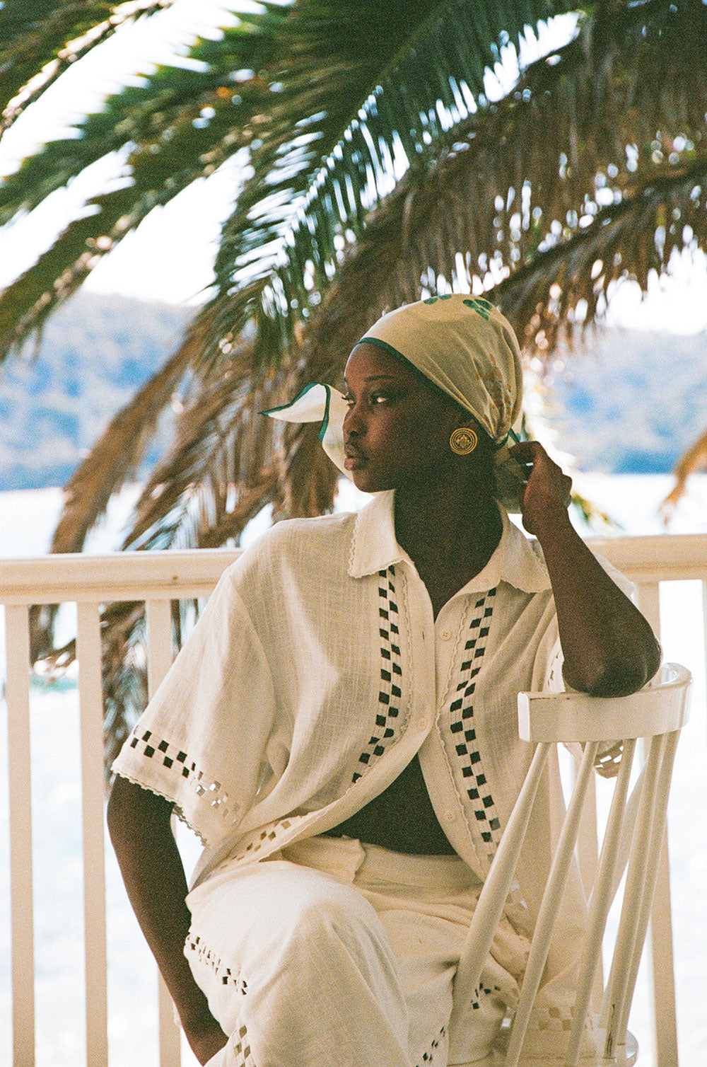 White Button Up Collar Short Sleeve Alyssia Top