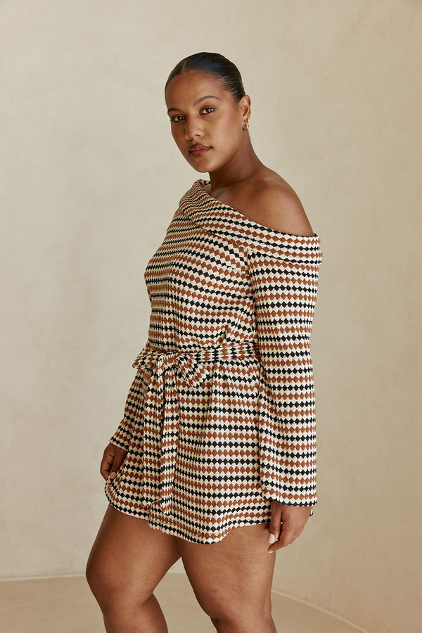 Cabana Dress - Geo Stripe