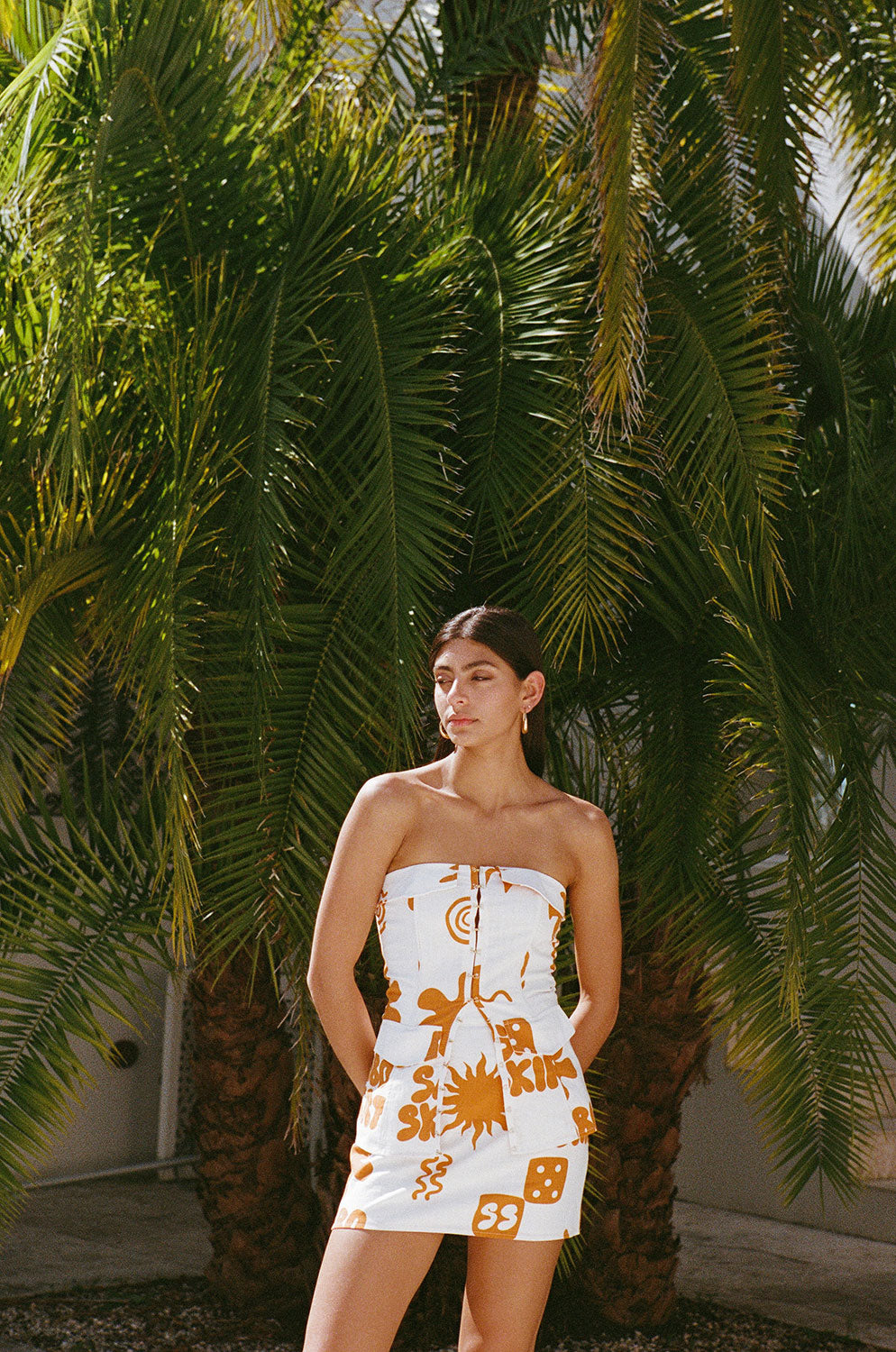 Strapless Riri Top - Orange – SABO