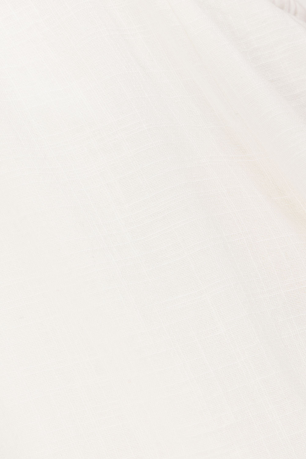 White Cotton Elastic Drawstring Gaia Pants