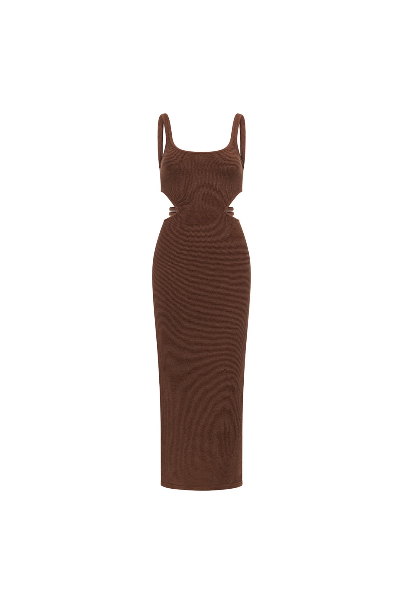 SAMPLE-London Knit Dress - Chocolate
