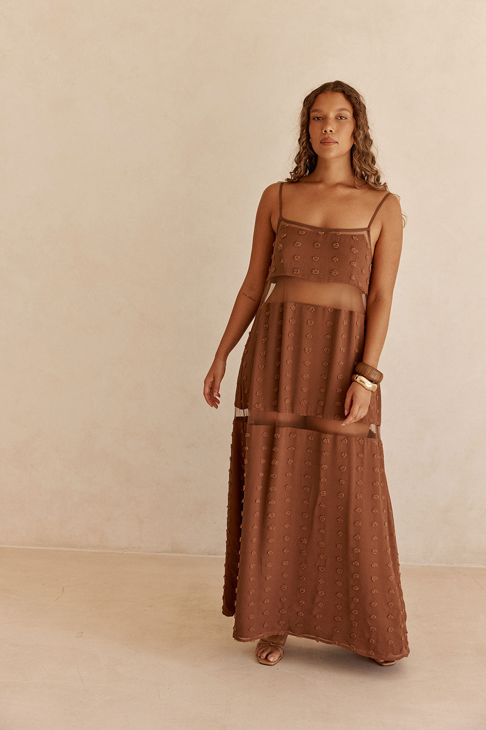 SAMPLE-Tassia Dress - Tan