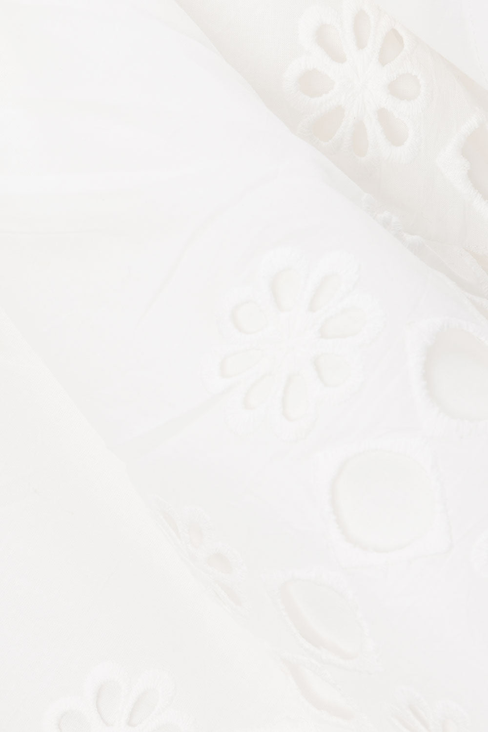 White Embroidered Drawstring Paras Shorts