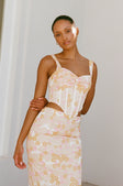SAMPLE-Aneke Corset Top - Smudge Ditsy