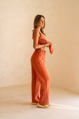 Blood Orange Elastic Drawstring Dita Pants