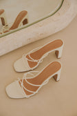 Rosaria Block Mules / Heels - White