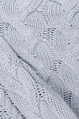 Baby Blue Knit Zip Diara Sweater
