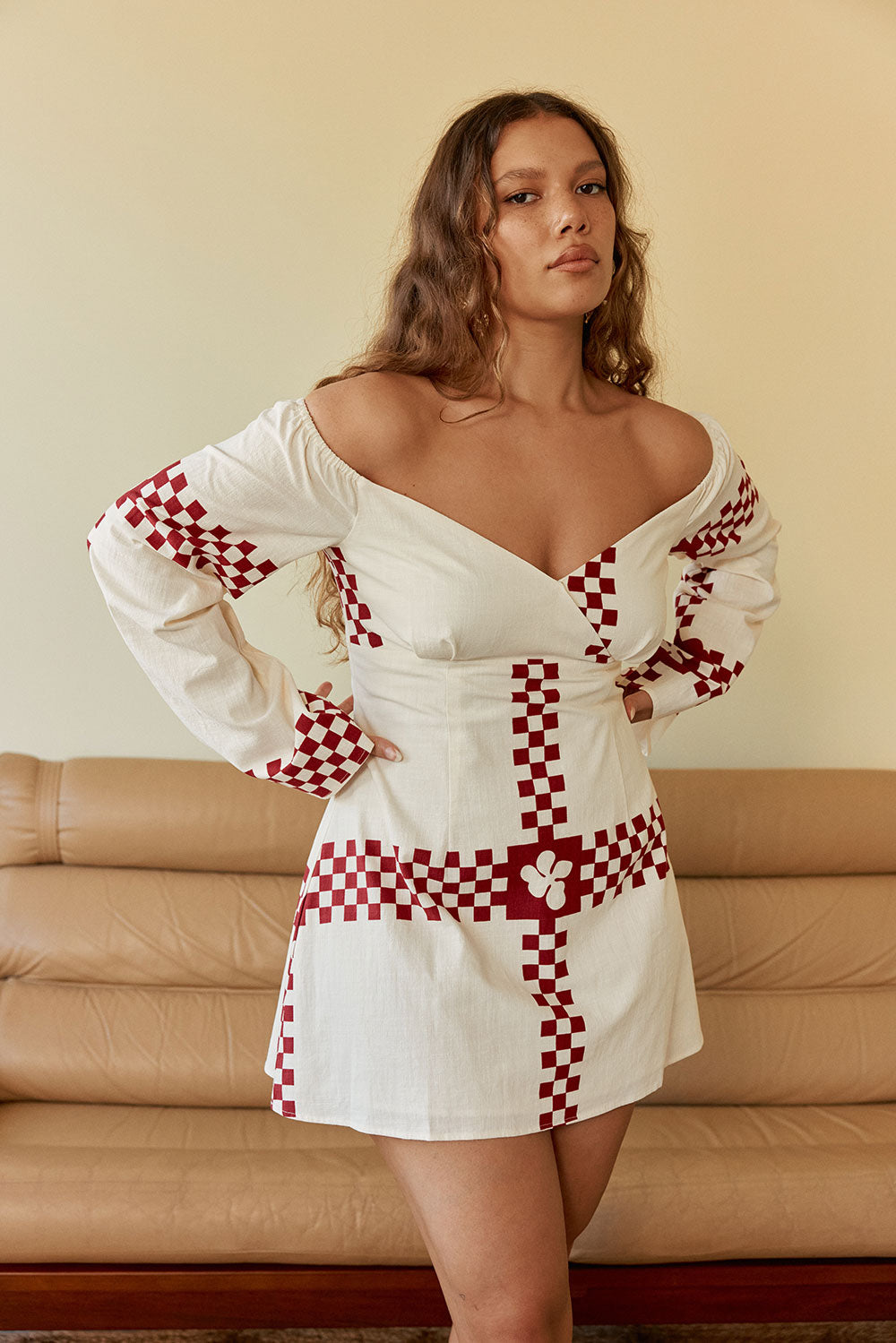 Layne Dress - Checker Plaid