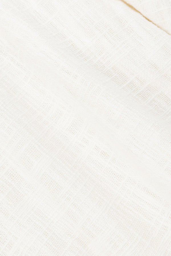 Fallon V Neckline Wrap Mini Dress - White