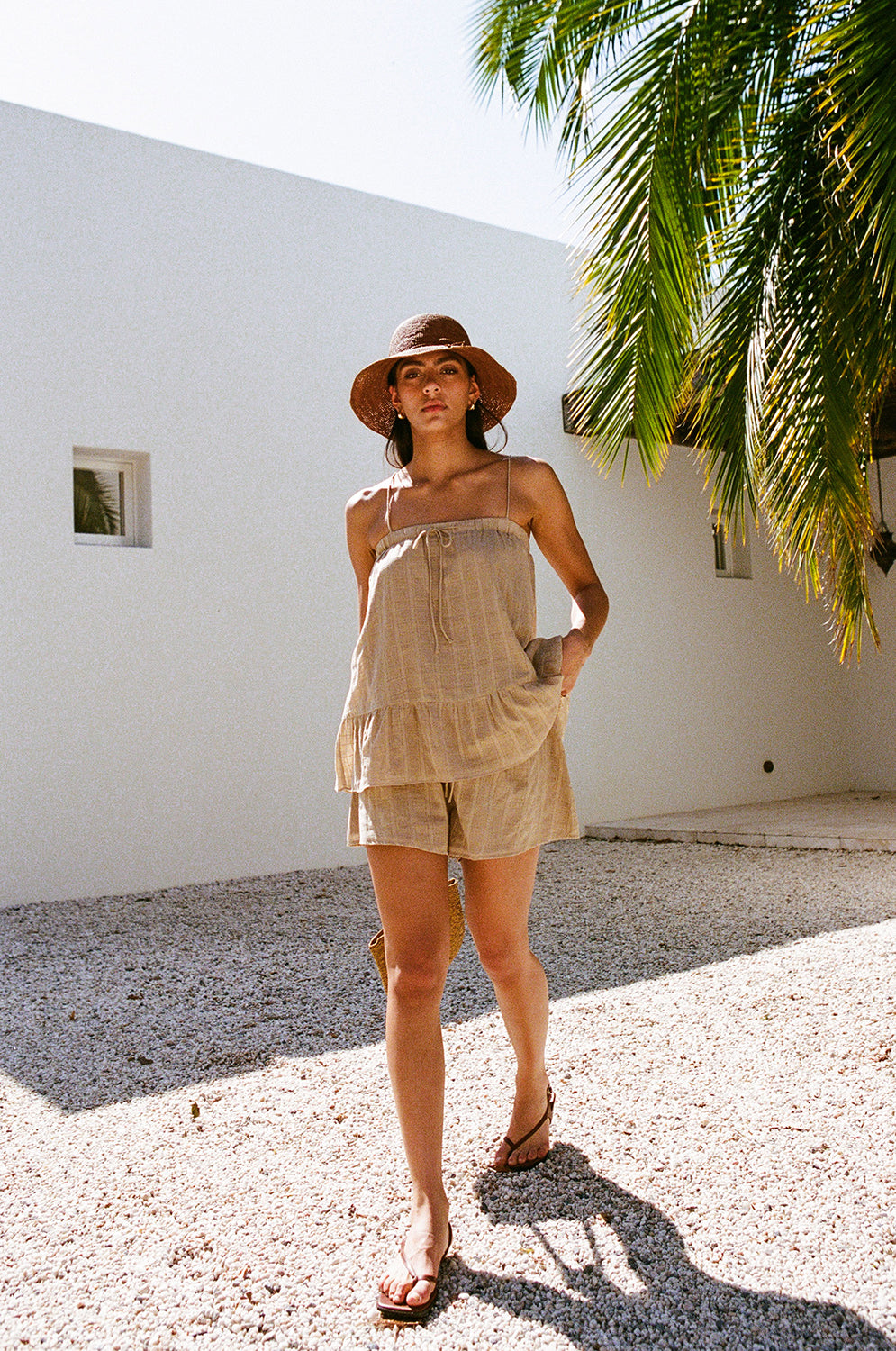 Hazel Babydoll Top - Tan – SABO