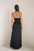 Ariah Halterneck Maxi Dress - Black