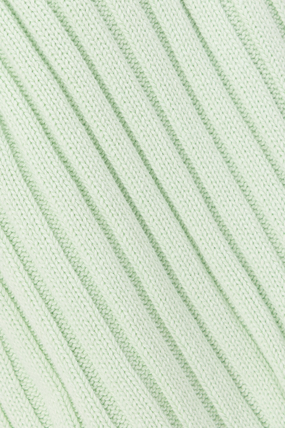 Mint Green Ribbed Knit Celine Pants