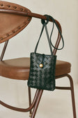 Black Woven Yuka Messenger Bag