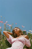 Jhene Off Shoulder Midi Dress - Pink