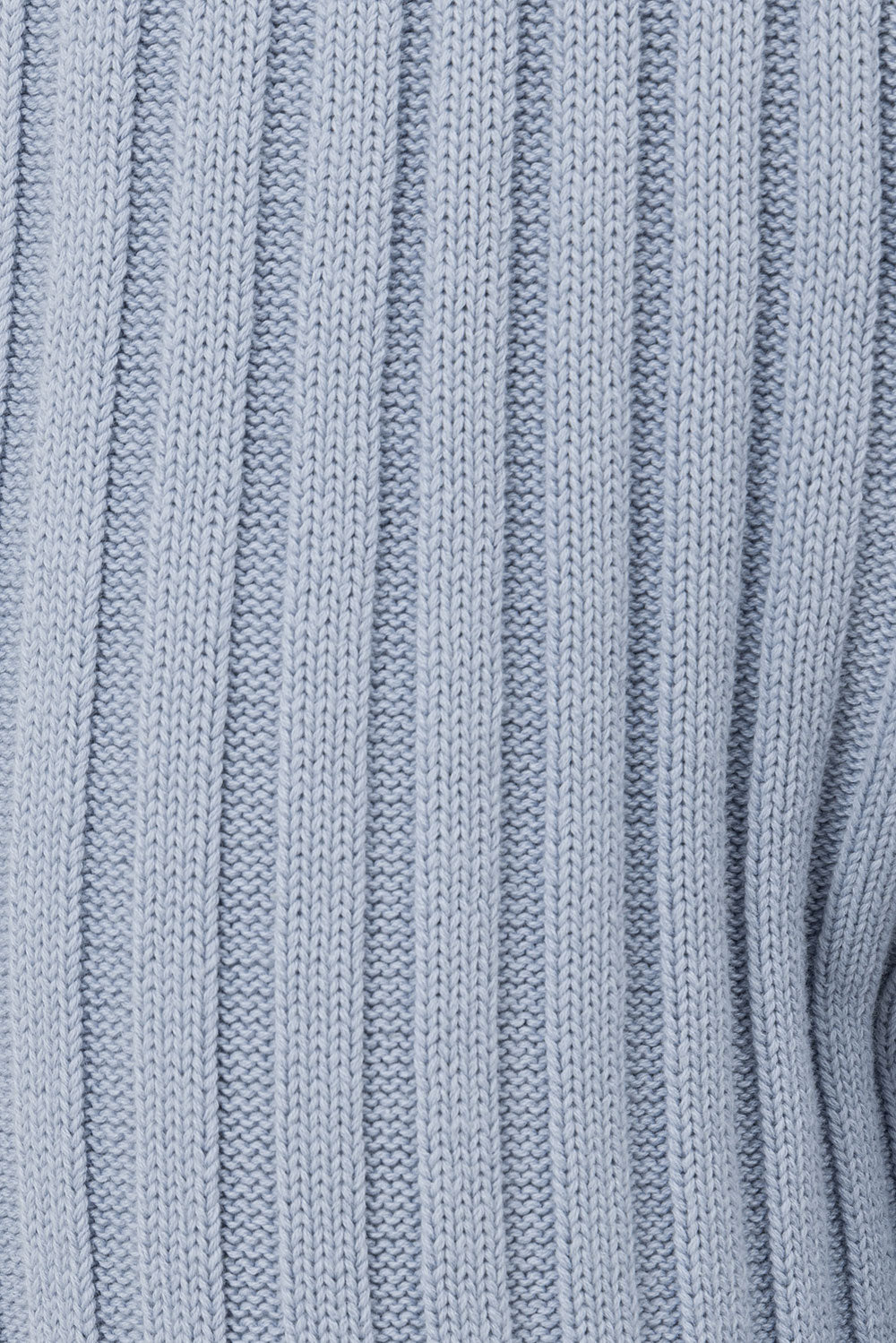 Celine Ribbed Knit Top - Blue