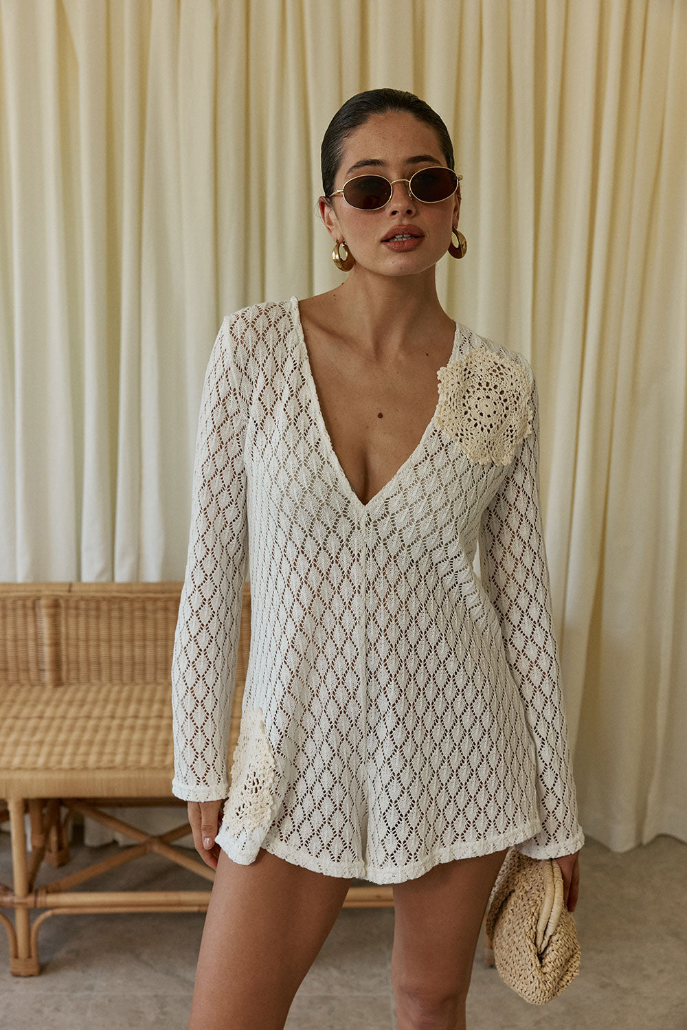 Nyx Playsuit -  Crochet Patch