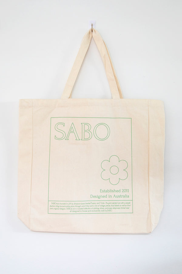 Cream Canvas Sabo Tote Bag