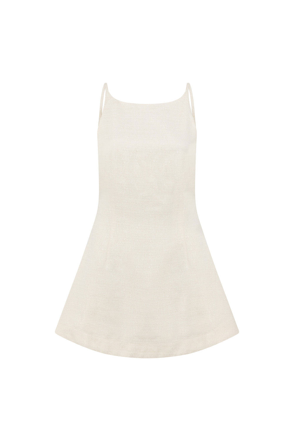 Cream Backless Thin Strap Mini Kirra Dress