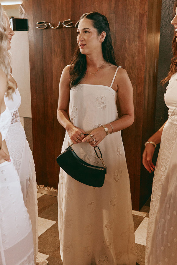 Melena Dress - Beige Flower