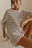 Wanderer Top - Chocolate Stripe