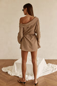 Cabana Dress - Tan Stripe