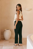 Black Ribbed Aylani Pants