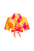 SAMPLE-Sorrenta Wrap Top - Floreale Sunny