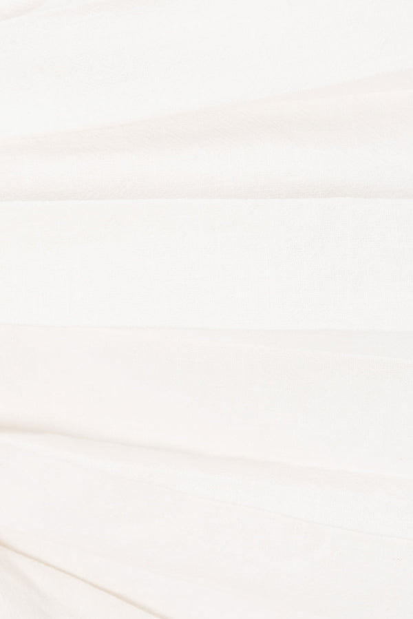 White Pleated High Waist Wrap Mini Amity Skirt