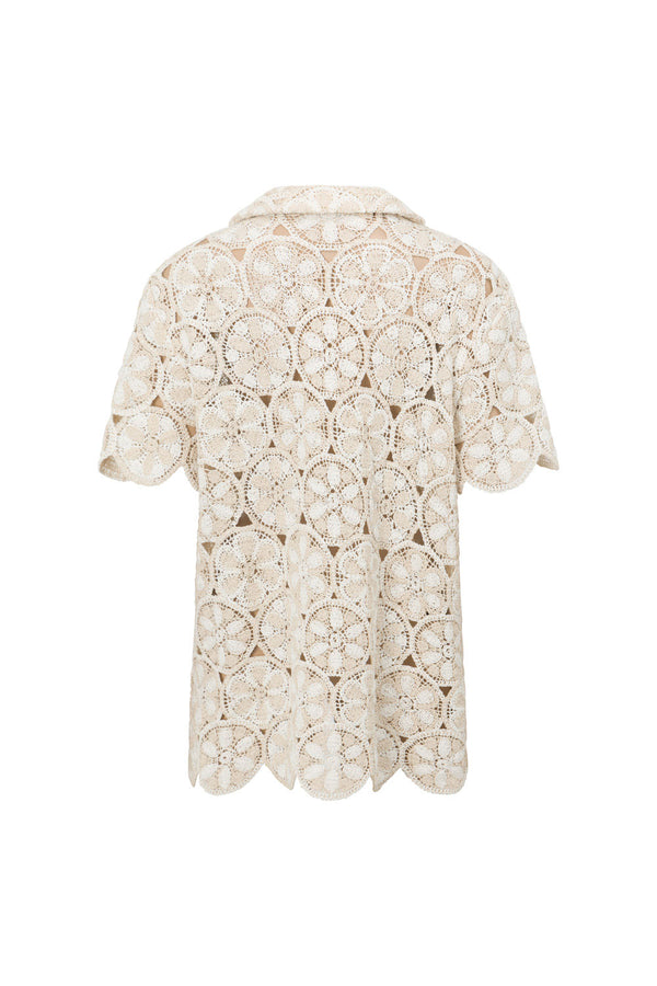 Ivory Crochet Kalila Crochet Top