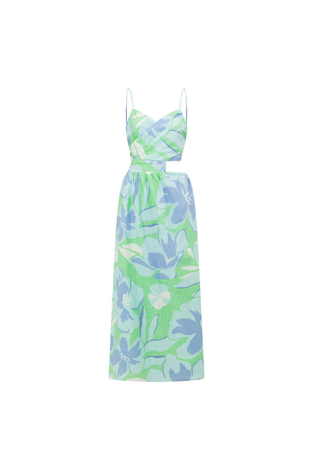 Iris Midi Dress - Spring Petals