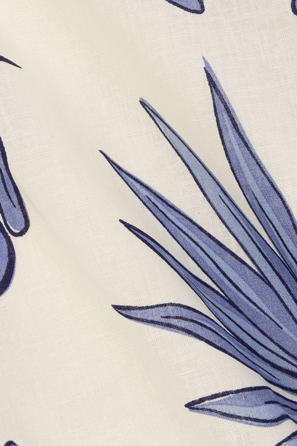 Blue Phylida Azure Print Strapless Maxi Reign Dress