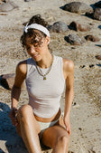 Foxx Tank Top - Beige