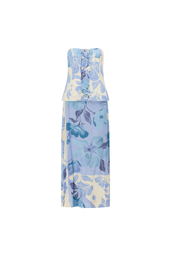 Mirae Dress - Azure Bloom