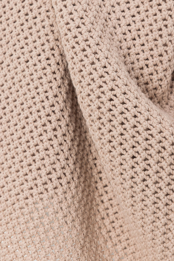 Chocolate Brown Knit Drawstring Mini Priya Skirt