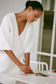 White Wrap Mini Jessie Wrap Dress