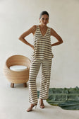 Lana Top - Brown Stripe