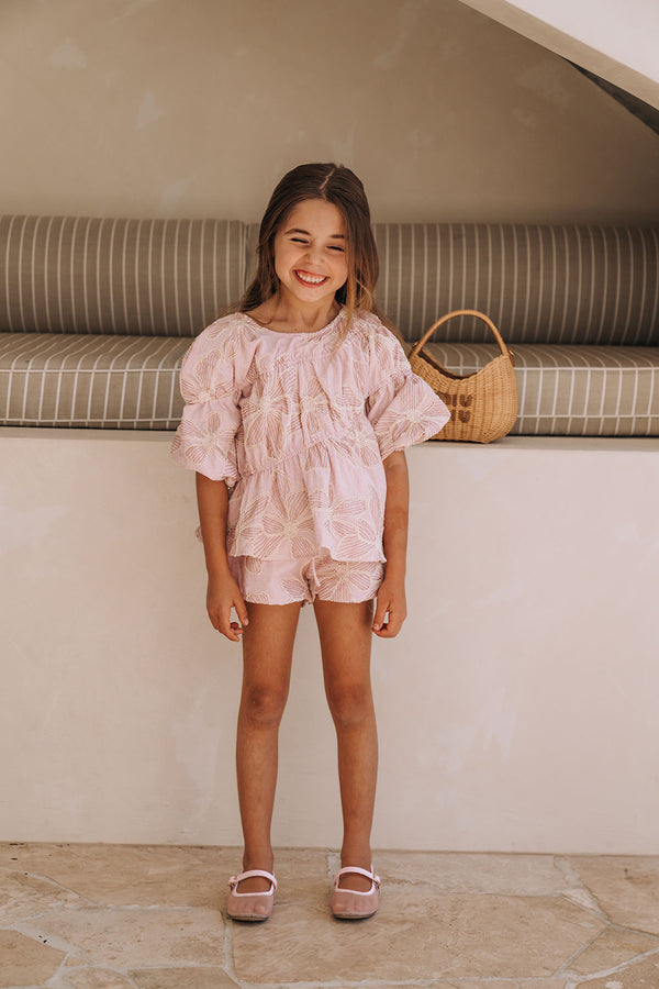 Kid's Bloom Pink Bikkie Mini Top