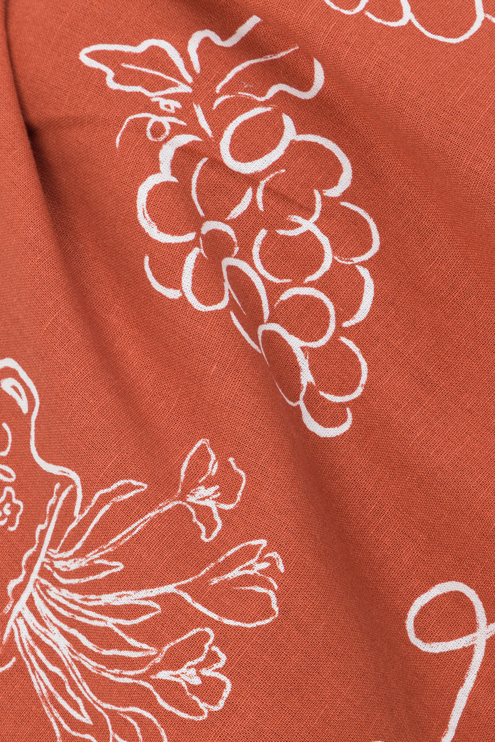 Red Peace High Waist Mini Ria Skirt