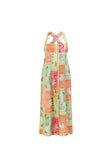 El Jardin Print Cross-Back Maxi Anita Dress