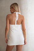 Atley Knit Halter Mini Dress - Cream