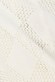 Cream Knit V Neck Blanca Top