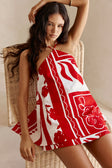 SAMPLE-Tamsin Dress - Red Voyage