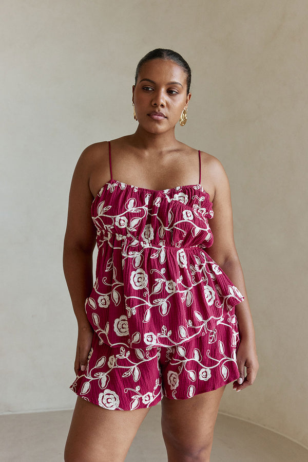 Octavia Shorts - Dahlia