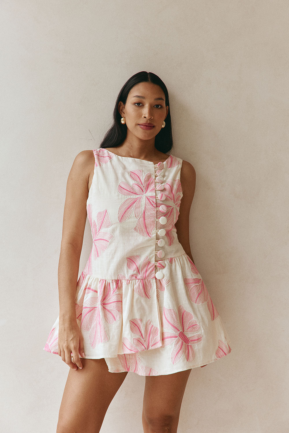 sabo skirt pink dress Pink Strappy Pleated Maxi Ada Dress XXS