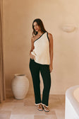 Black Ribbed Aylani Pants