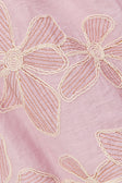 Bloom Pink Embroidered Elastic Drawstring Hazel Shorts