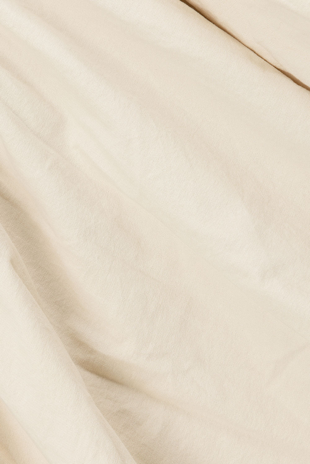 Ava Flounce Long Sleeve Mini Tie Dress - Beige