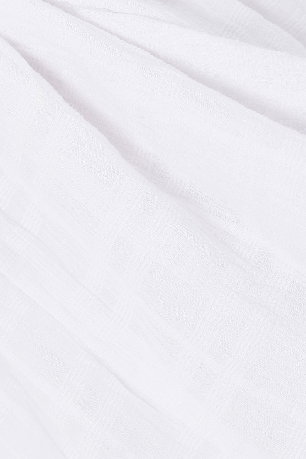 White Plaid Elastic Drawstring Jetta Shorts